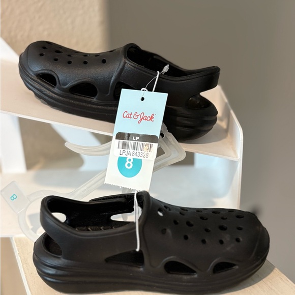 Toddler Atlas Back Strap Clog Sandals Black - Cat & Jack - SIZE 8 NEW - Picture 2 of 6